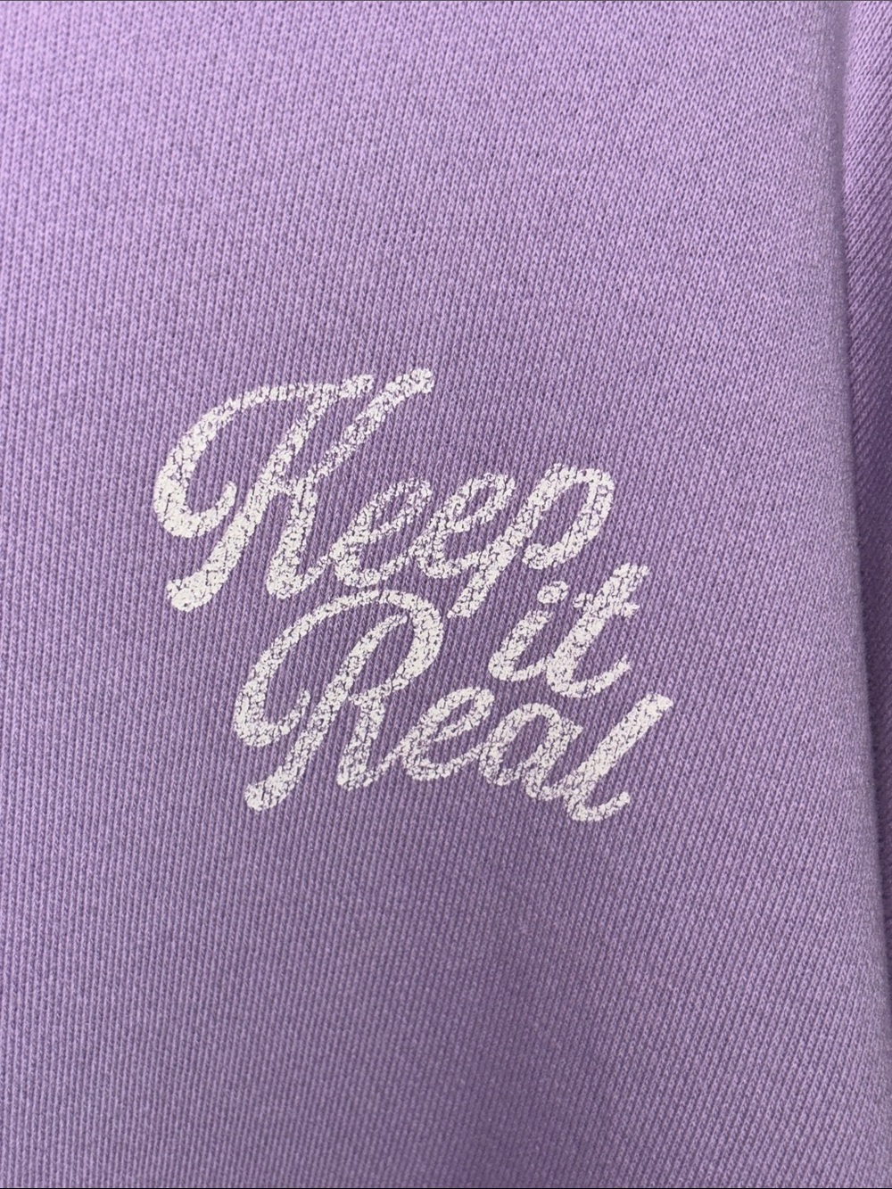 aerie Lavender "Keep It Real" Pullover Sweatshirt (size x-Large) - Picture 2 of 9